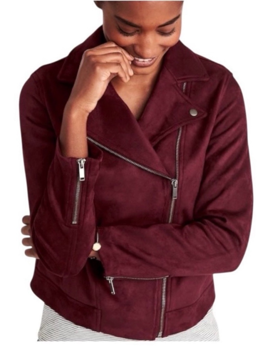 NWOT - Old Navy Faux Suede Moto Jacket